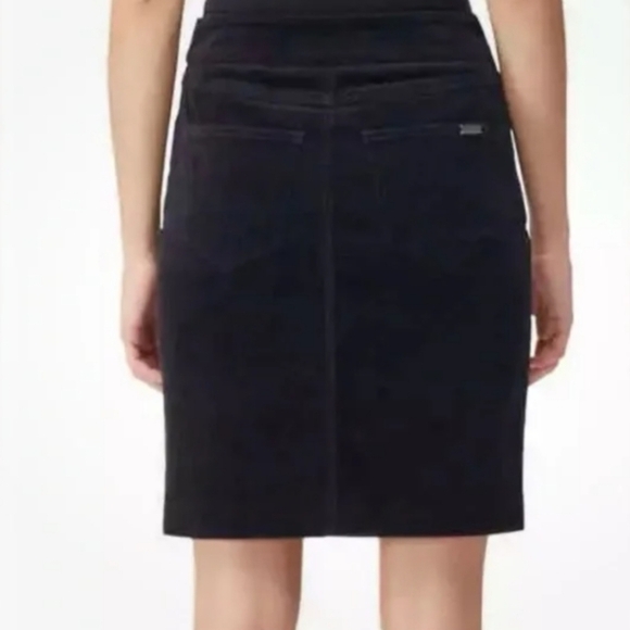 S.C. & Co Ladies Corduroy Skirt Womens Size 8 Pull On Black Cord Skirt  NWT - Picture 3 of 12
